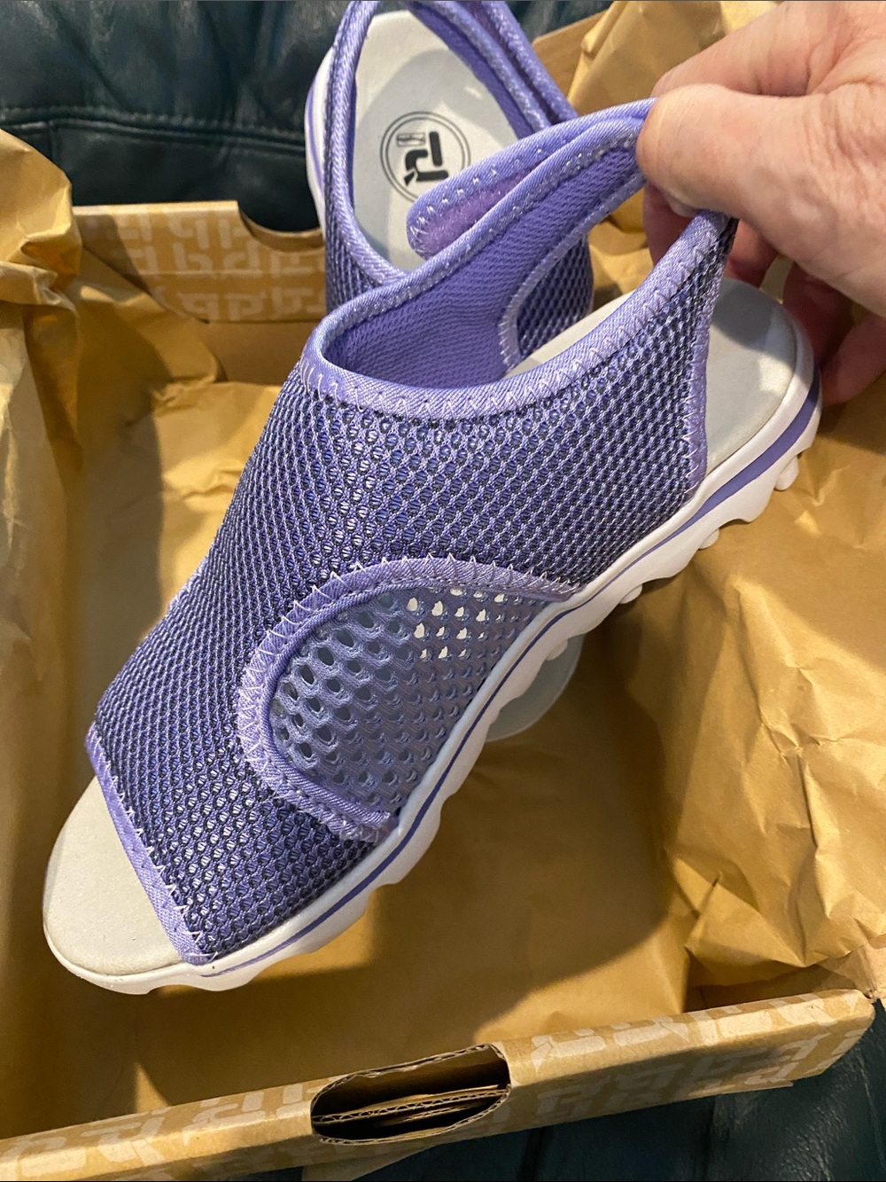 Propet Lavender Mesh Slip-On Sandal